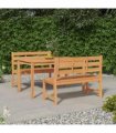 vidaXL 3 Piece Garden Dining Set Solid Wood Teak