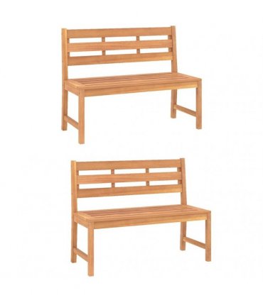 vidaXL 3 Piece Garden Dining Set Solid Wood Teak