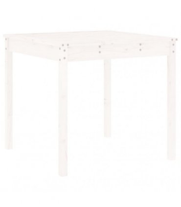 vidaXL 3 Piece Garden Bistro Set White Solid Wood Pine