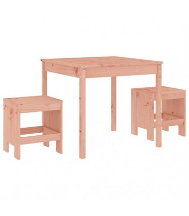 vidaXL 3 Piece Garden Bistro Set Solid Wood Douglas