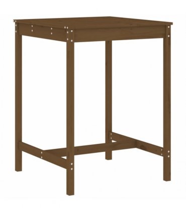 vidaXL 3 Piece Garden Bar Set Honey Brown Solid Wood Pine