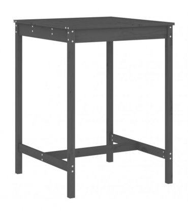 vidaXL 5 Piece Garden Bar Set Grey Solid Wood Pine