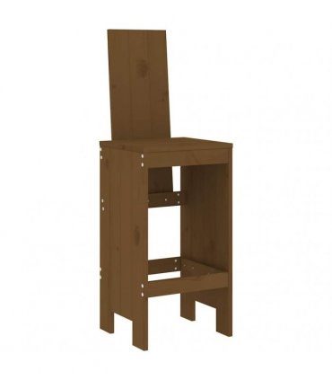 vidaXL 5 Piece Garden Bar Set Honey Brown Solid Wood Pine