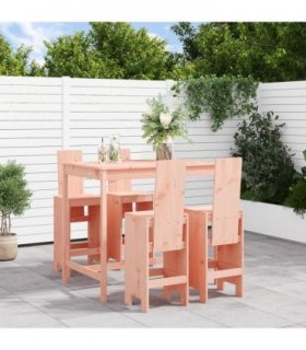vidaXL 5 Piece Garden Bar Set Solid Wood Douglas