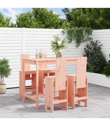 vidaXL 5 Piece Garden Bar Set Solid Wood Douglas