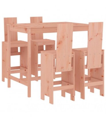 vidaXL 5 Piece Garden Bar Set Solid Wood Douglas