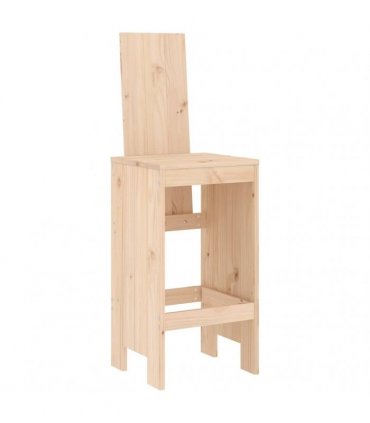 vidaXL 7 Piece Garden Bar Set Solid Wood Pine