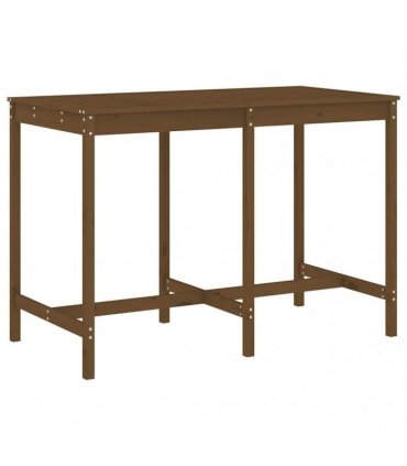 vidaXL 7 Piece Garden Bar Set Honey Brown Solid Wood Pine