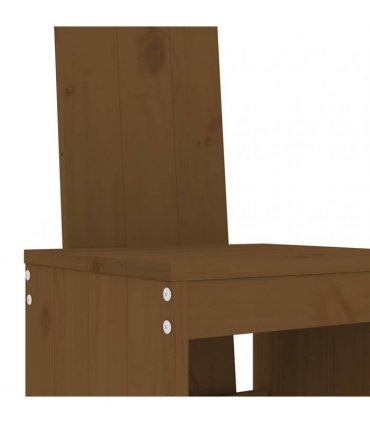 vidaXL 9 Piece Garden Bar Set Honey Brown Solid Wood Pine