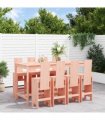 vidaXL 9 Piece Garden Bar Set Solid Wood Douglas