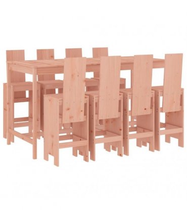 vidaXL 9 Piece Garden Bar Set Solid Wood Douglas