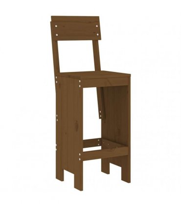 vidaXL 5 Piece Garden Bar Set Honey Brown Solid Wood Pine
