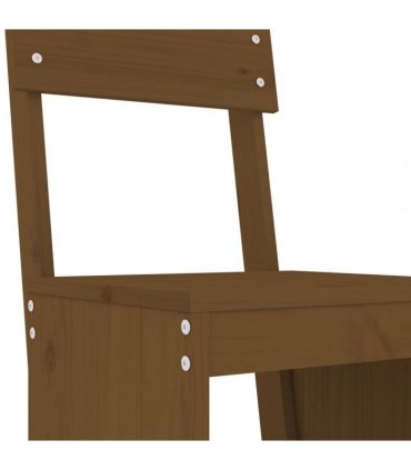 vidaXL 5 Piece Garden Bar Set Honey Brown Solid Wood Pine