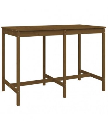 vidaXL 7 Piece Garden Bar Set Honey Brown Solid Wood Pine