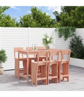 vidaXL 7 Piece Garden Bar Set Solid Wood Douglas