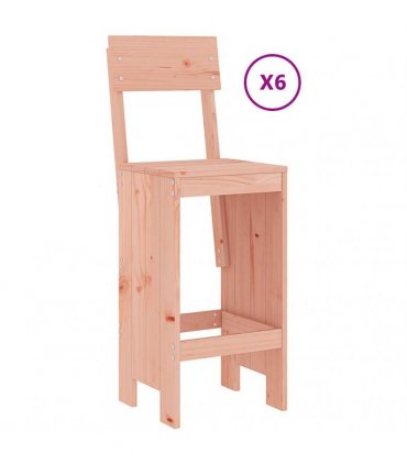 vidaXL 7 Piece Garden Bar Set Solid Wood Douglas