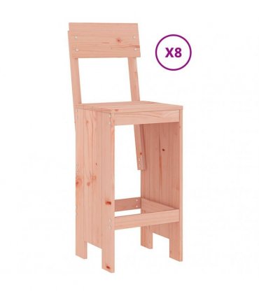 vidaXL 9 Piece Garden Bar Set Solid Wood Douglas