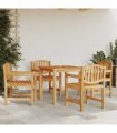 vidaXL Garden Chairs 4 pcs 58x59x88 cm Solid Wood Teak