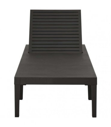 vidaXL Sun Lounger Plastic Anthracite