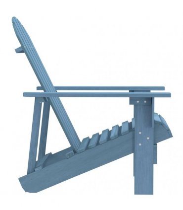vidaXL Garden Adirondack Chair Solid Fir Wood Blue
