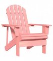 vidaXL Garden Adirondack Chair Solid Fir Wood Pink