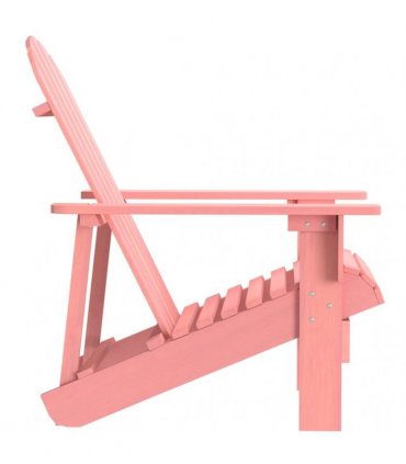 vidaXL Garden Adirondack Chair Solid Fir Wood Pink