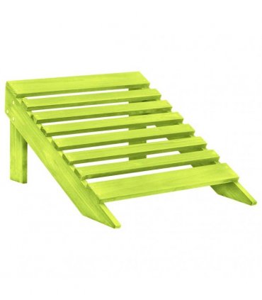 vidaXL 2-Seater Garden Adirondack Chair&Ottoman Fir Wood Green