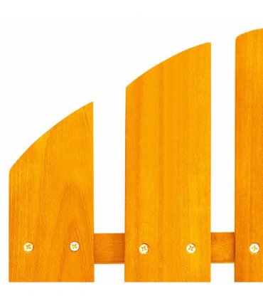 vidaXL 2-Seater Garden Adirondack Chair&Ottoman Fir Wood Orange