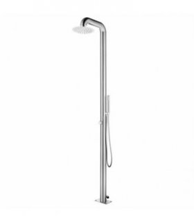 vidaXL Garden Shower 225 cm Stainless Steel