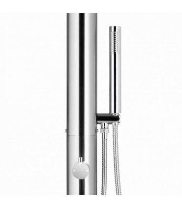 vidaXL Garden Shower 225 cm Stainless Steel