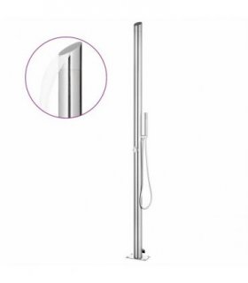 vidaXL Garden Shower 220 cm Stainless Steel