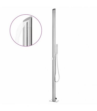 vidaXL Garden Shower 220 cm Stainless Steel