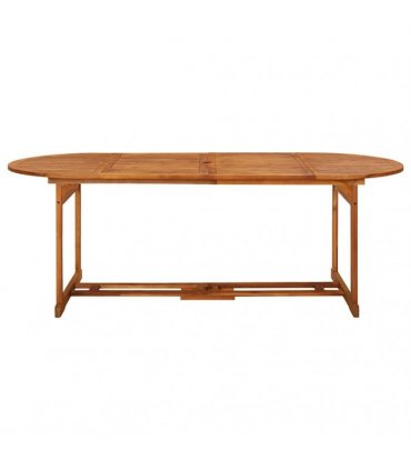 vidaXL Garden Dining Table 220x90x75 cm Solid Acacia Wood