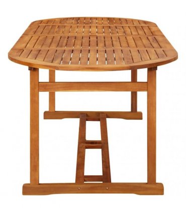 vidaXL Garden Dining Table 220x90x75 cm Solid Acacia Wood