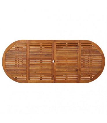 vidaXL Garden Dining Table 220x90x75 cm Solid Acacia Wood