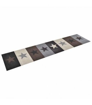 vidaXL Kitchen Carpet Washable Stars 60x300 cm