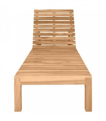 vidaXL Sun Lounger Solid Teak Wood