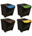 vidaXL Stackable Dustbins 4 pcs Anthracite 100 L