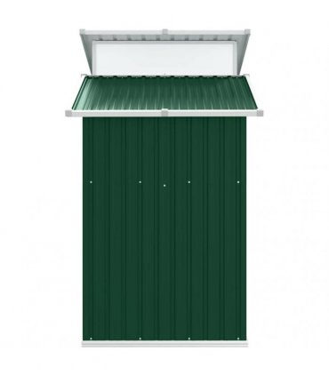 vidaXL Garden Shed Green 270x130x208,5 cm Galvanised Steel