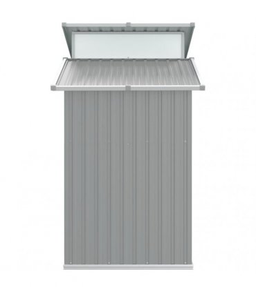 vidaXL Garden Shed Grey 270x130x208,5 cm Galvanised Steel