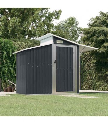 vidaXL Garden Shed Anthracite 270x130x208.5 cm Galvanised Steel