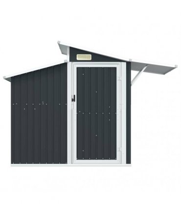 vidaXL Garden Shed Anthracite 270x130x208.5 cm Galvanised Steel