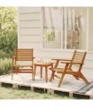 vidaXL 3 Piece Bistro Set Solid Acacia Wood