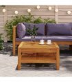 vidaXL Coffee Table 65x65x35 cm Solid Acacia Wood