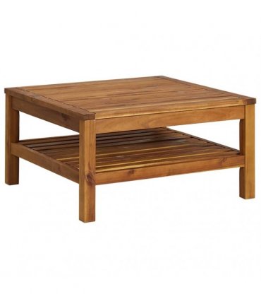 vidaXL Coffee Table 65x65x35 cm Solid Acacia Wood