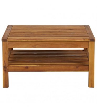 vidaXL Coffee Table 65x65x35 cm Solid Acacia Wood