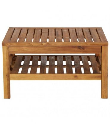 vidaXL Coffee Table 65x65x35 cm Solid Acacia Wood