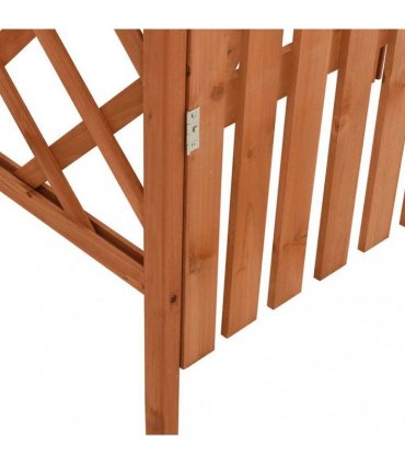 vidaXL Pergola with Gate 116x40x204 cm Solid Firwood