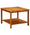 vidaXL Coffee Table 60x60x45 cm Solid Acacia Wood