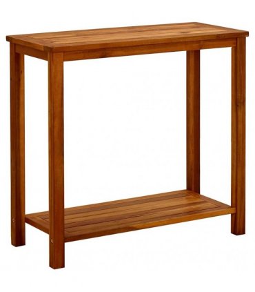 vidaXL Garden Console Table 80x35x75 cm Solid Acacia Wood